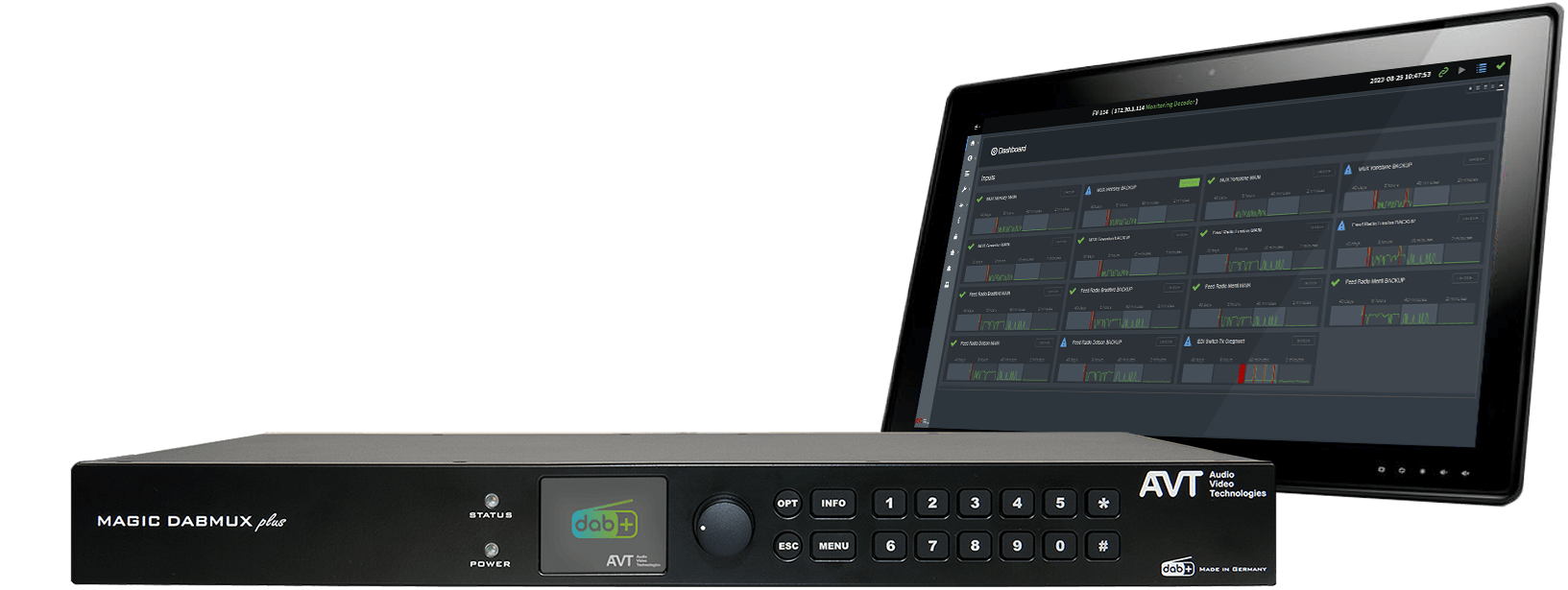 MAGIC DABMUX plus Monitoring Decoder with GUI