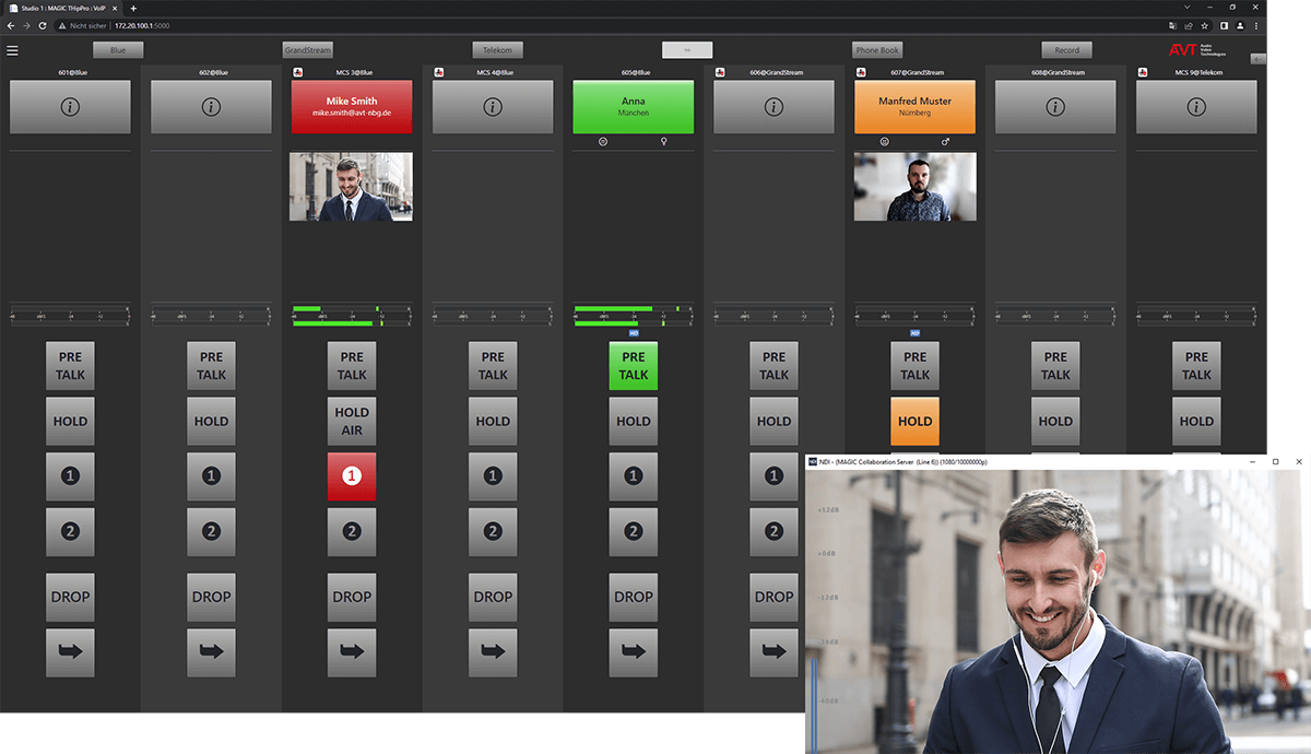 LAN Client with Collaboration Services & NDI Output