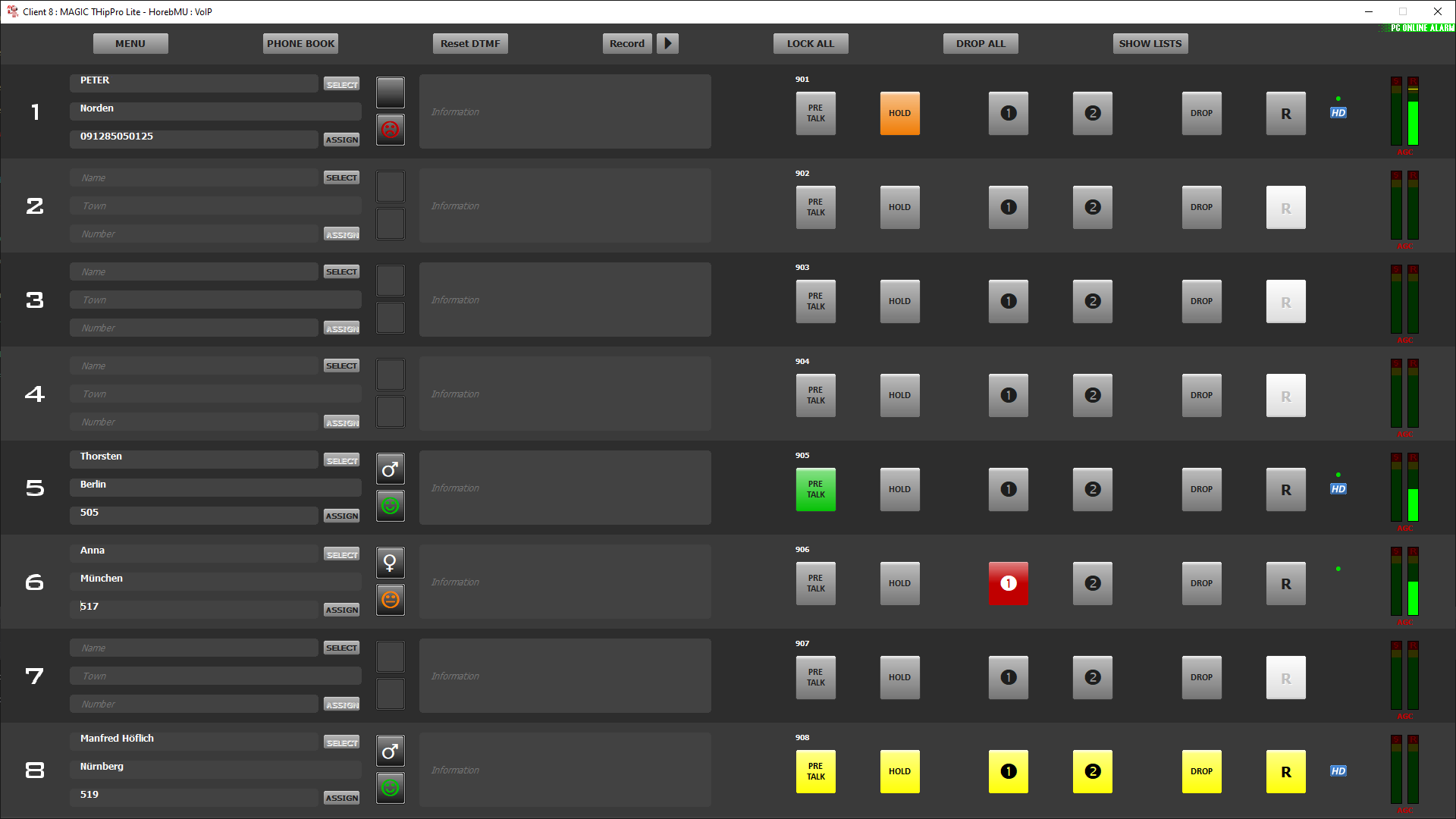 MAGIC THipPro Lite PC Client GUI