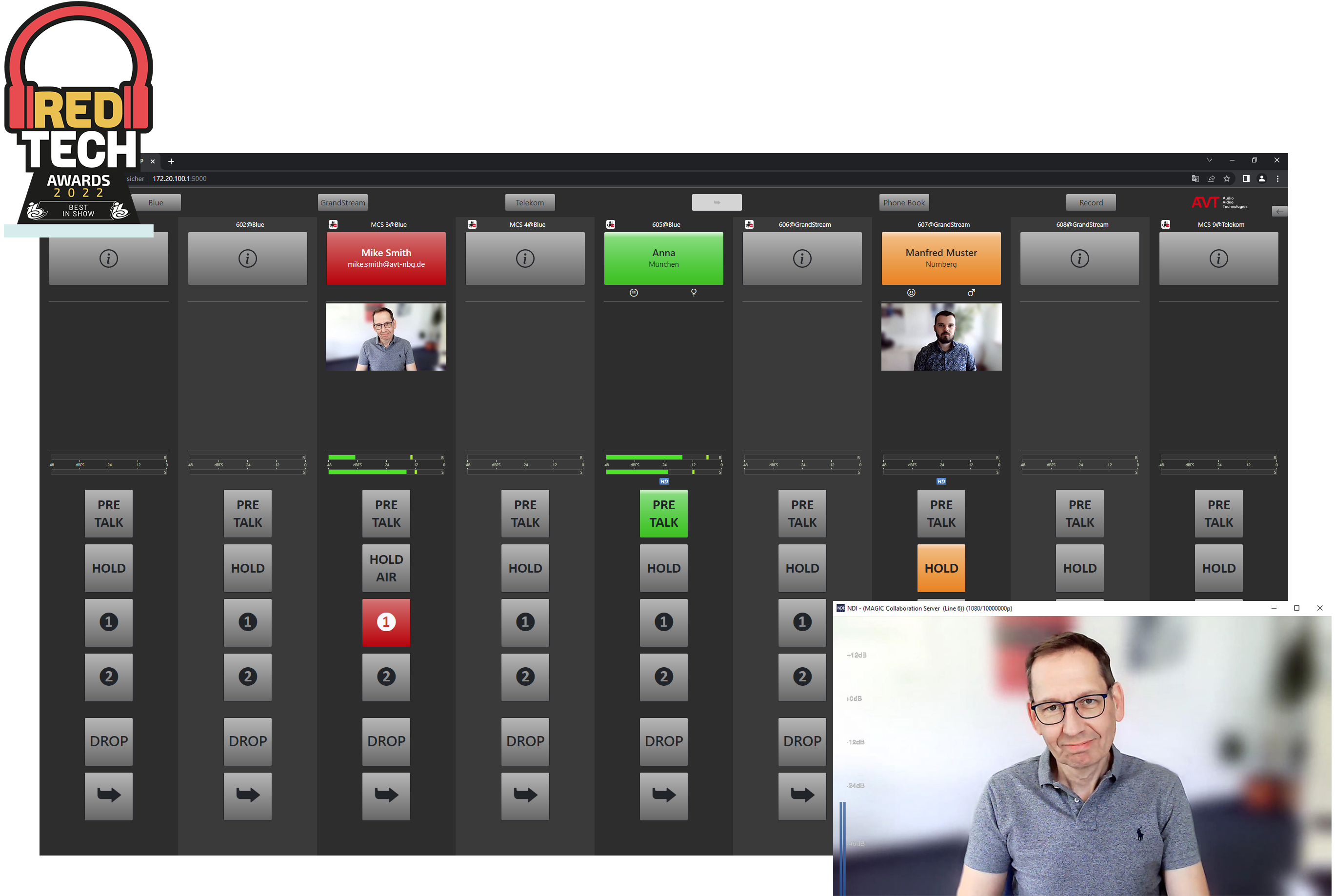 MAGIC Collaboration Server GUI