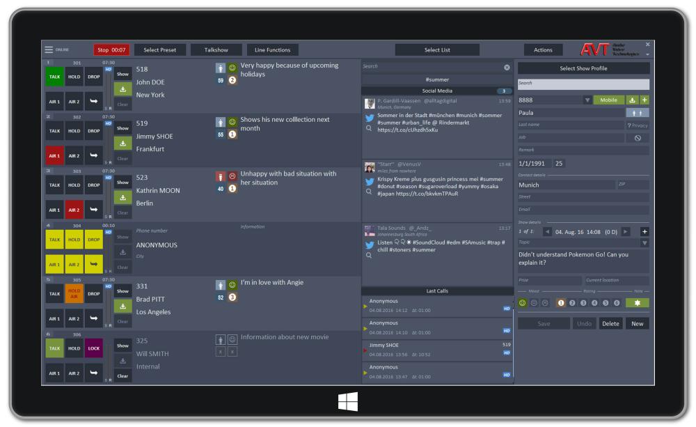 Software Screenshot von Release 3.0 der Magic THIP Pro